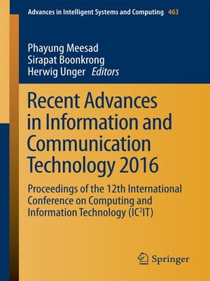 cover image of Recent Advances in Information and Communication Technology 2016